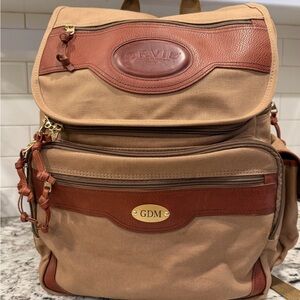 Orvis Brown and Tan Men's Backpack